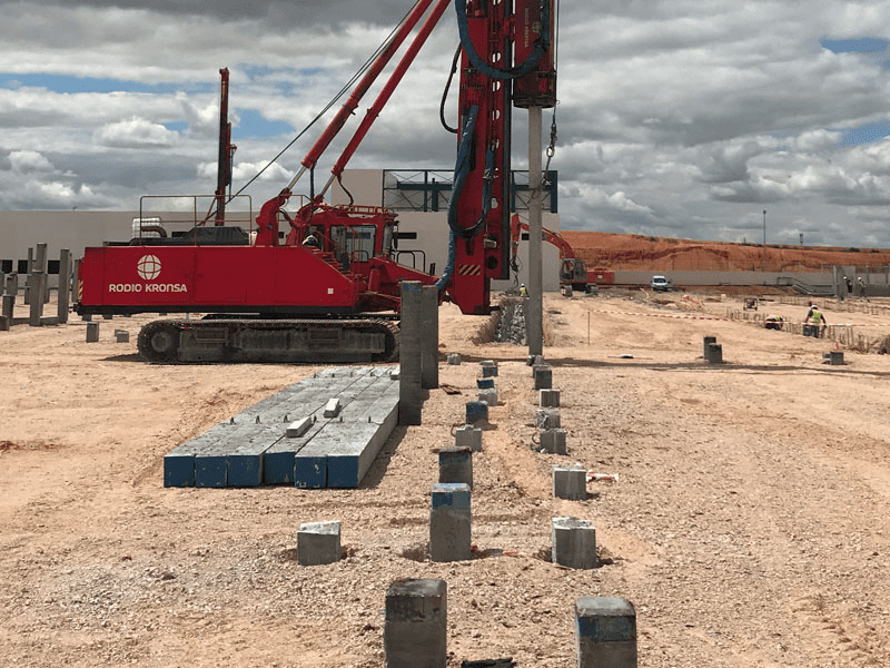 hincado de pilotes en muelles