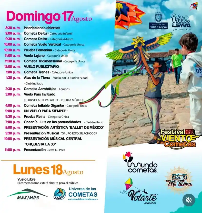 programacion-festival-de-cometas-villa-de-leyva-2025-domingo-y-lunes
